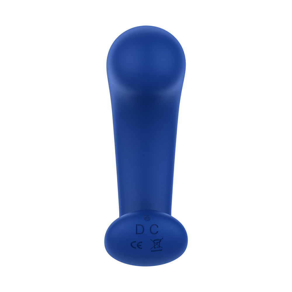 Curved Vibrating Plug Blue