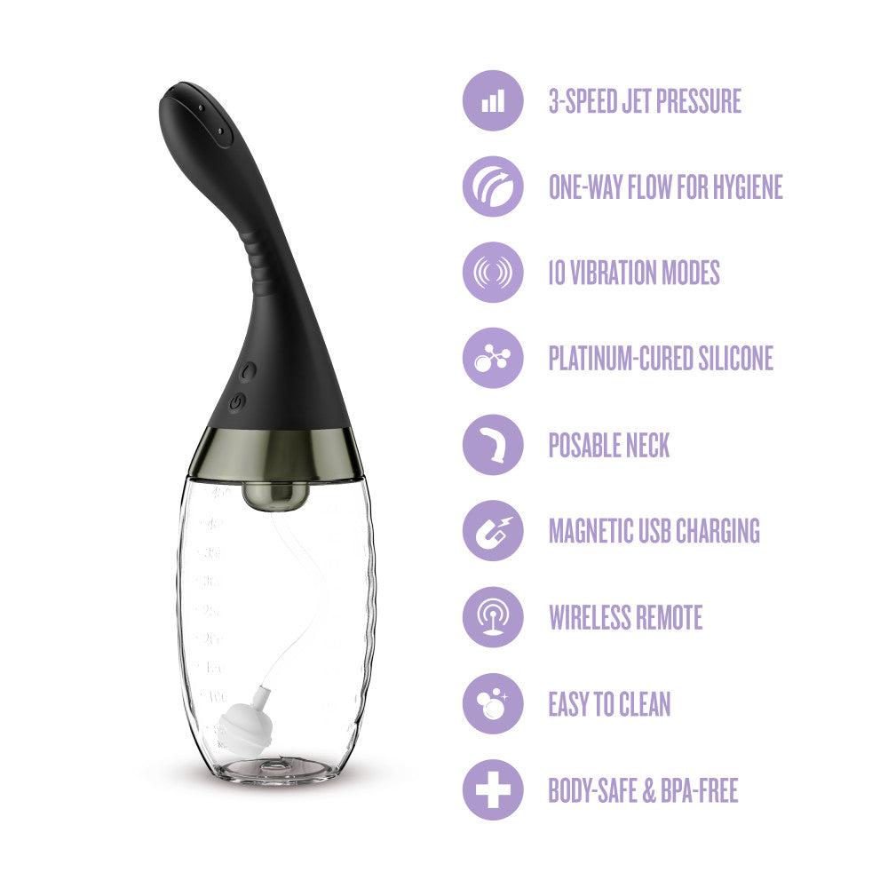 Anal Adventures Platinum Aqua Jet Black