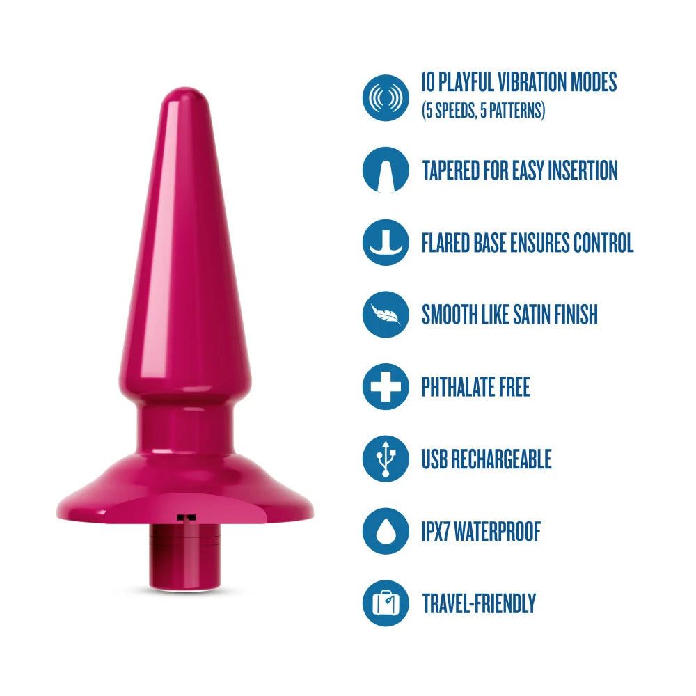 B Yours Vibrating Anal Plug Berry