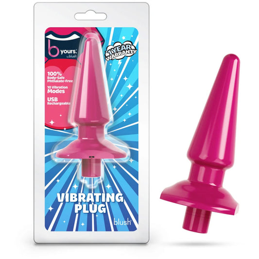 B Yours Vibrating Anal Plug Berry