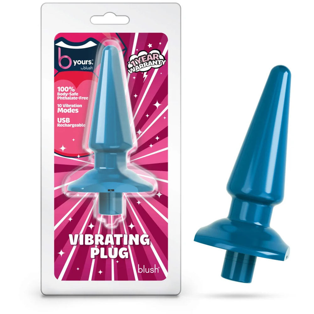 B Yours Vibrating Anal Plug Ocean