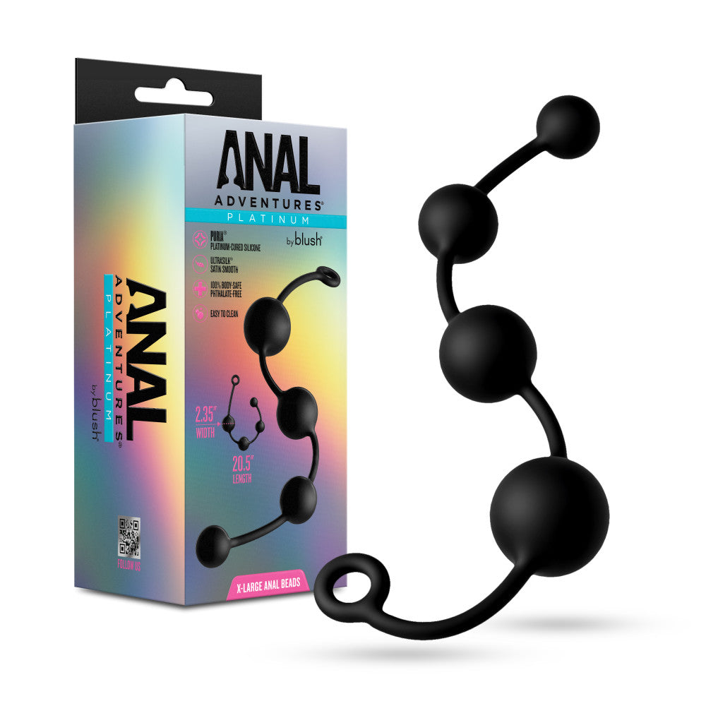 Anal Adventures Platinum X-Large Anal Beads