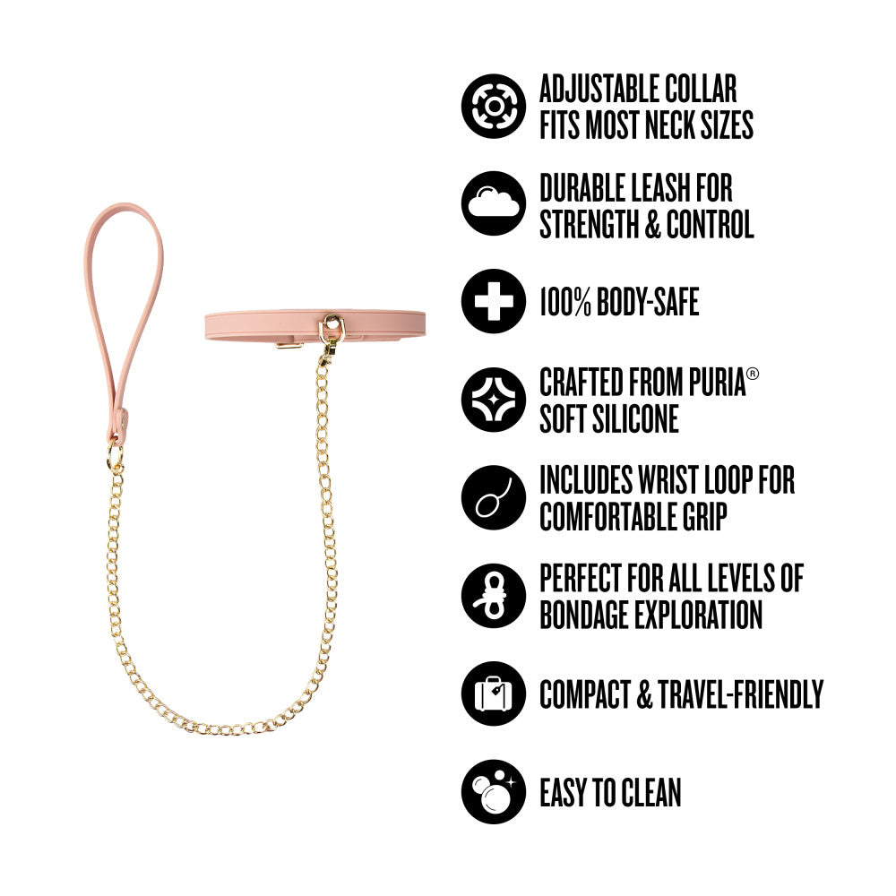 Temptasia Ardor Collar & Leash Pink