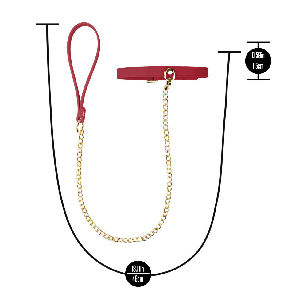 Temptasia Ardor Collar & Leash Red