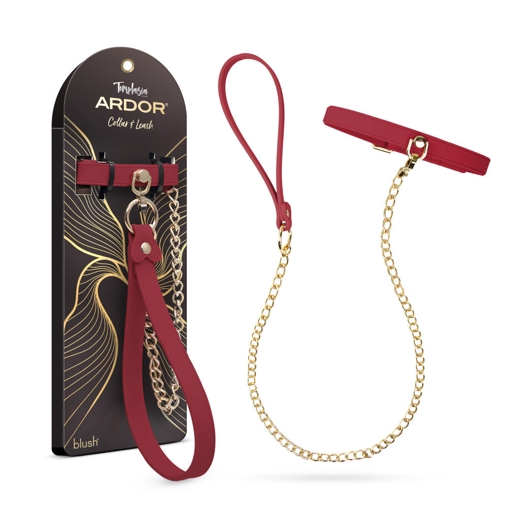 Temptasia Ardor Collar & Leash Red