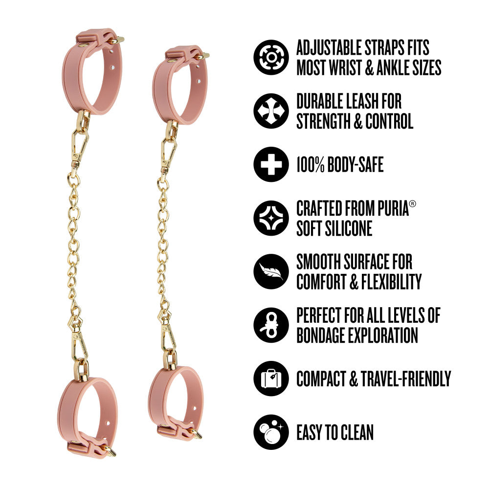 Temptasia Ardor Wrist & Ankle Restraints Pink
