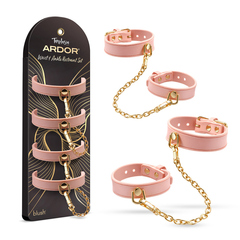 Temptasia Ardor Wrist & Ankle Restraints Pink