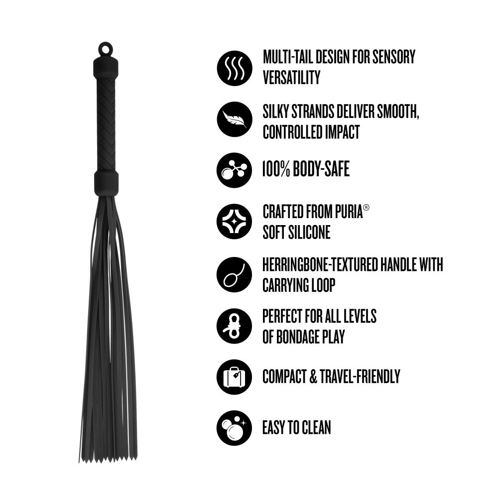 Temptasia Ardor Flogger Black