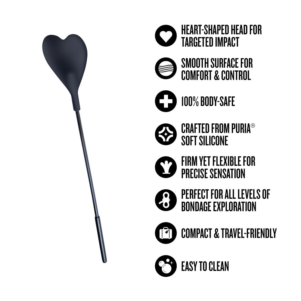 Temptasia Ardor Heart Crop Black