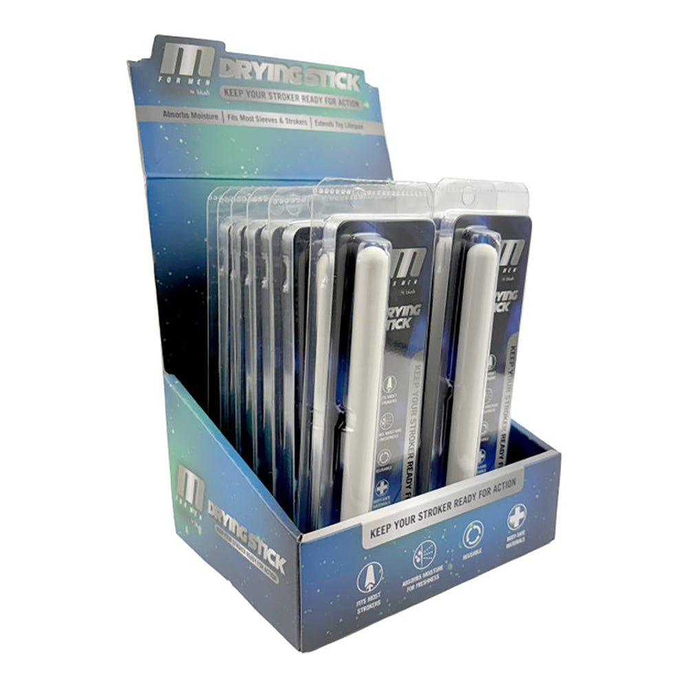 M For Men Drying Stick White 12pc Counter Display