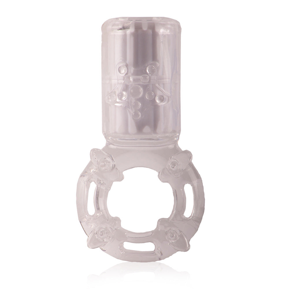 Big Omg Vibrating Ring Clear 1 Ct