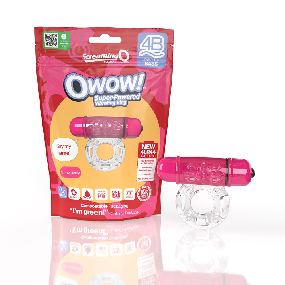 Screaming O 4B Owow Strawberry 1 Ct