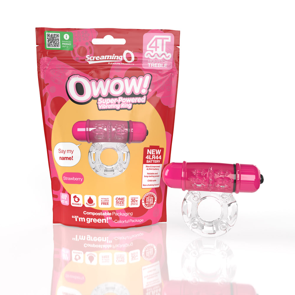 Screaming O 4T Owow Strawberry 1 Ct