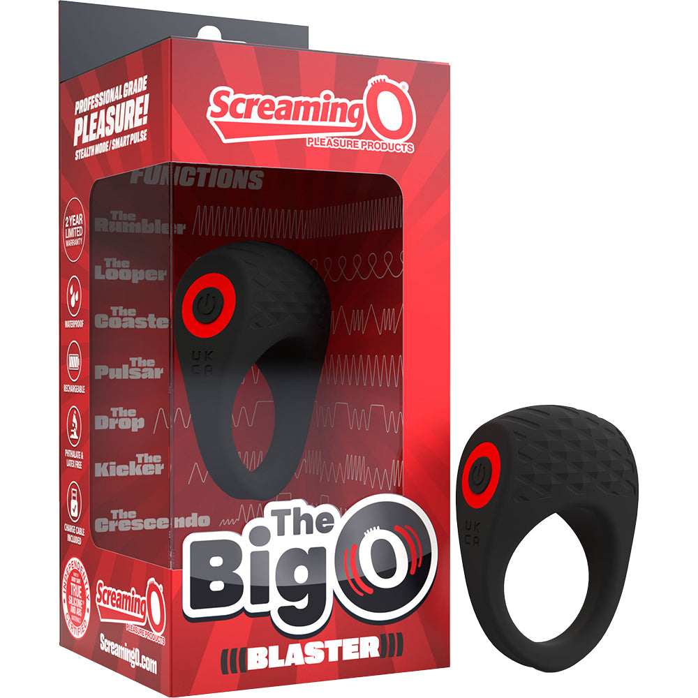 Screaming O Big O Pro Blaster Vibrating Ring Black