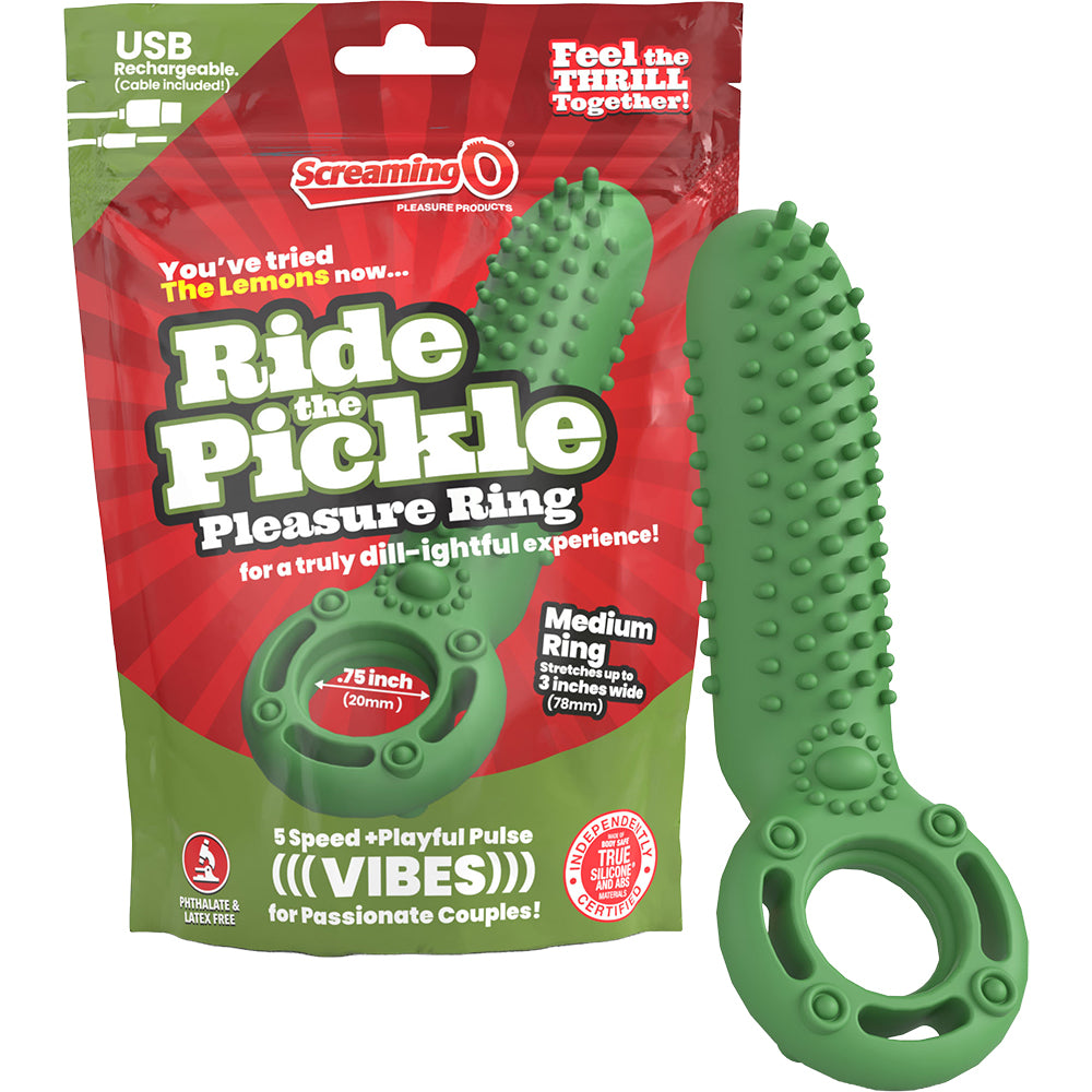 Screaming O Ride The Pickle Pleasure Ring Green