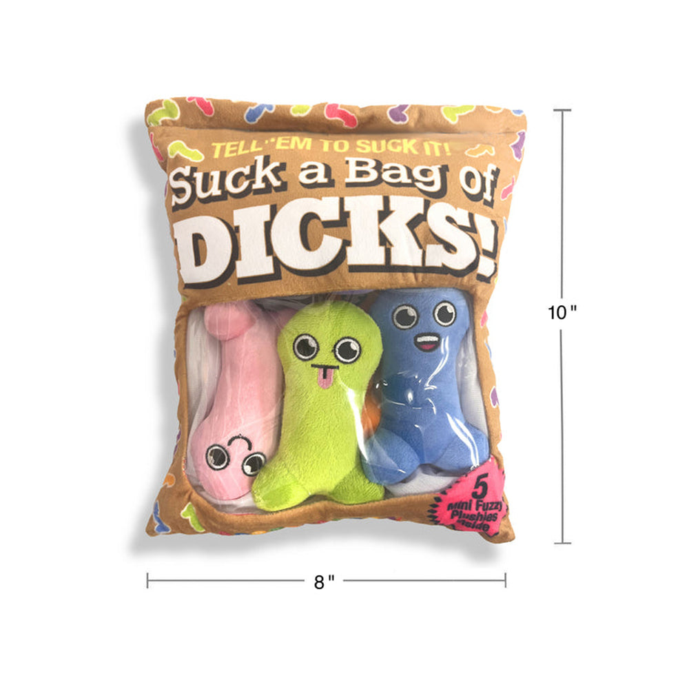 Suck A Bag Of Dicks Plushy Pillow With 5 Dicks