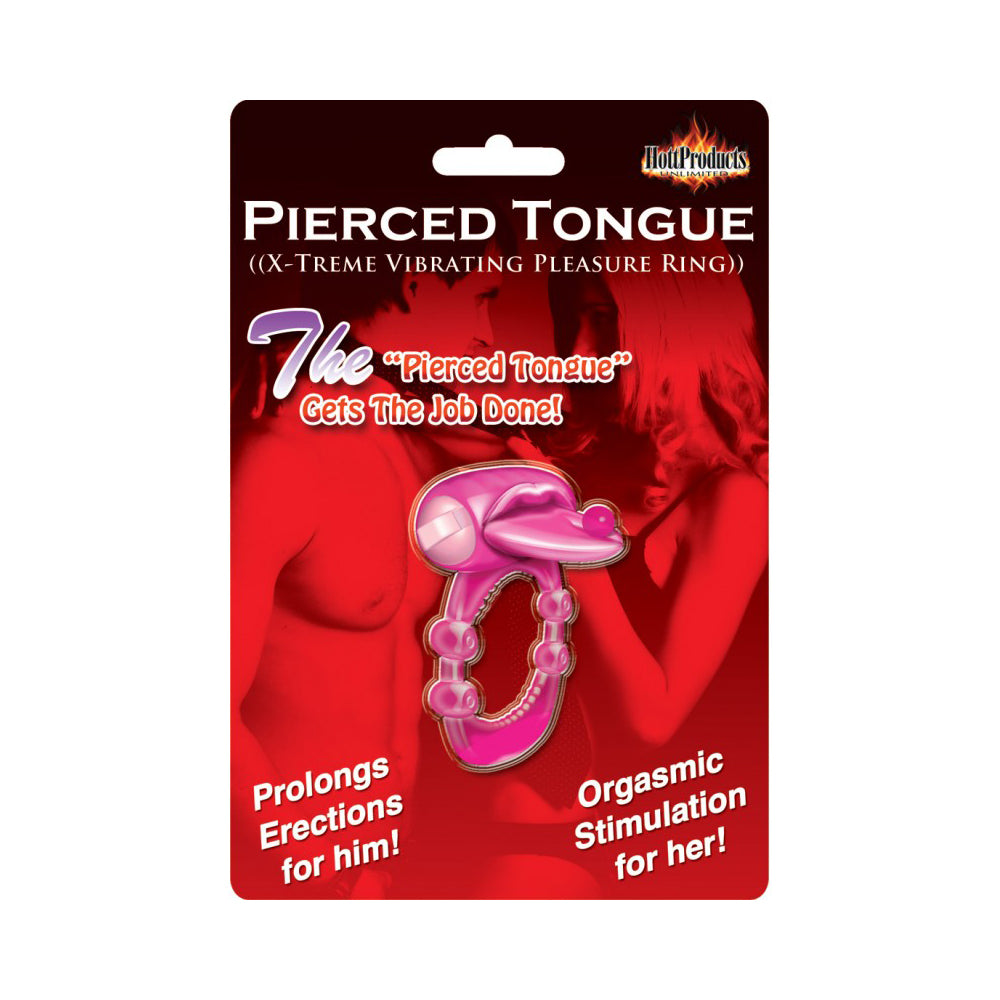 Xtreme Pierced Tongue Ring Magenta by Hott Products