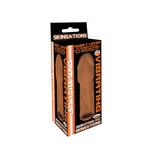 Skinsations Husky Lover Extension Sleeve With Bullet by Hott Products