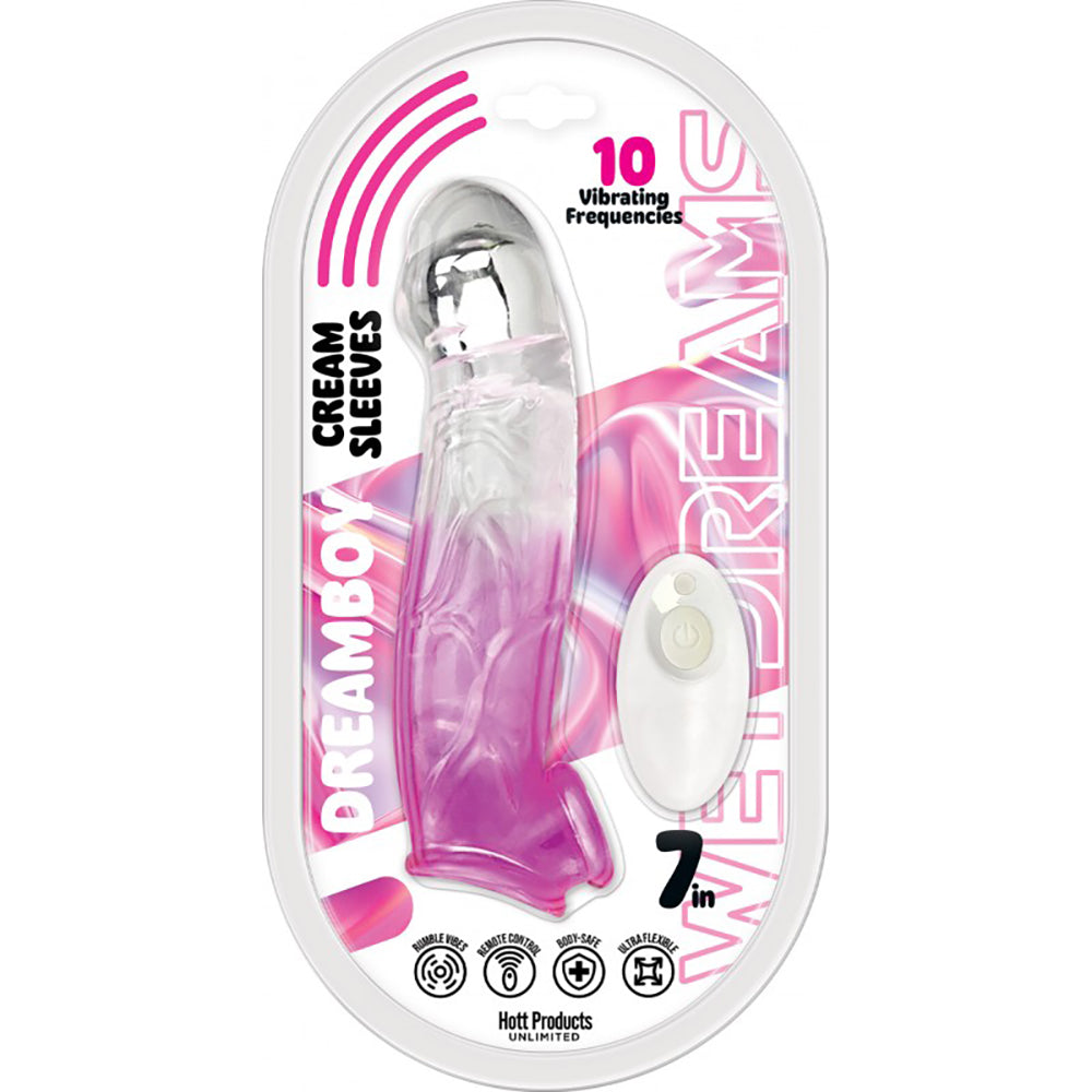 Dream Boy Cream Sleeve With Bullet Dual Color 7" Magenta