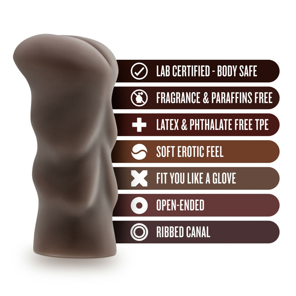 Blush Hot Chocolate Nicole's Rear Stroker - Chocolate