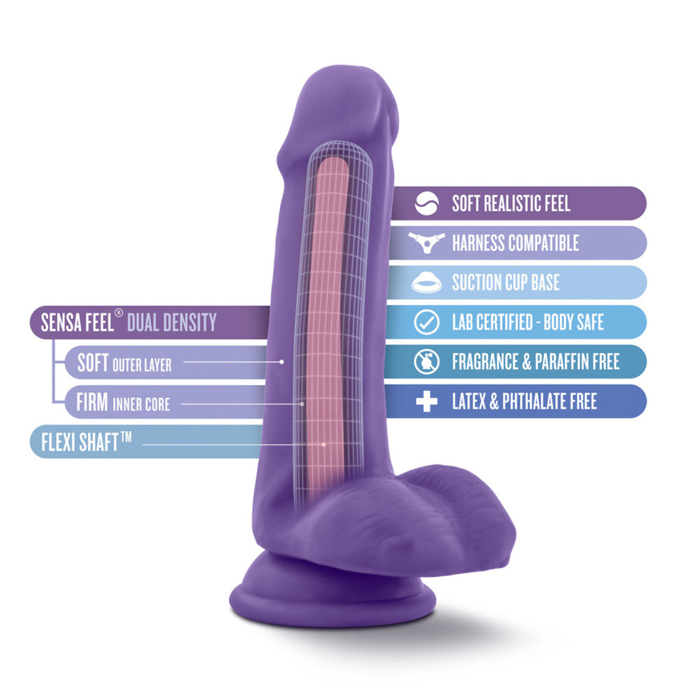 Au Naturel Bold Delight 6" Dildo Purple