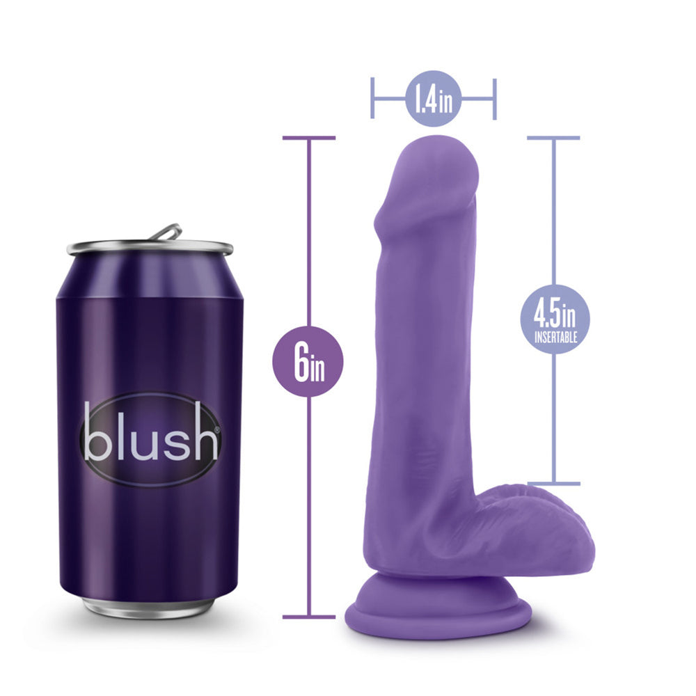 Au Naturel Bold Delight 6" Dildo Purple