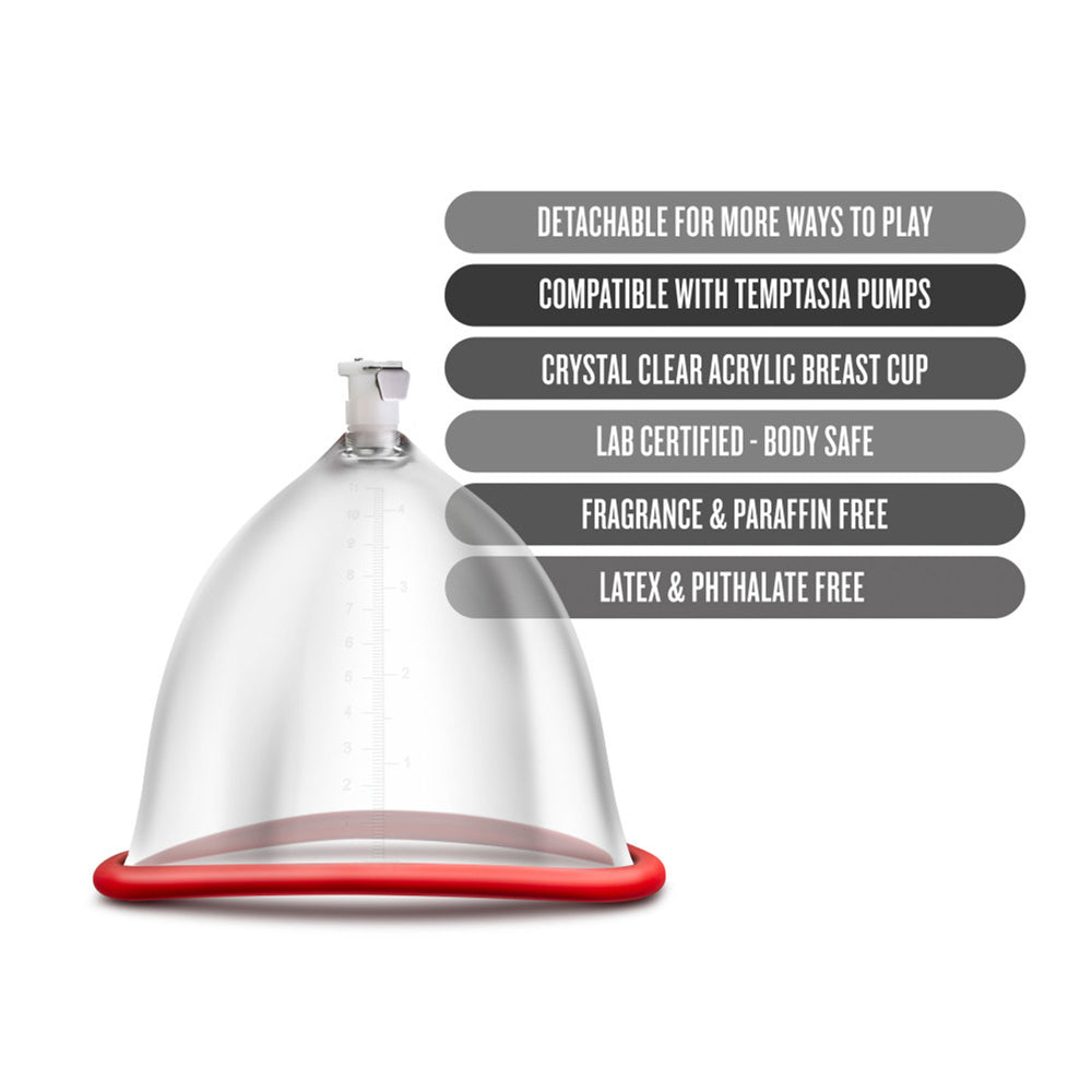 TEMPTASIA BREAST PUMP CUP CLEAR