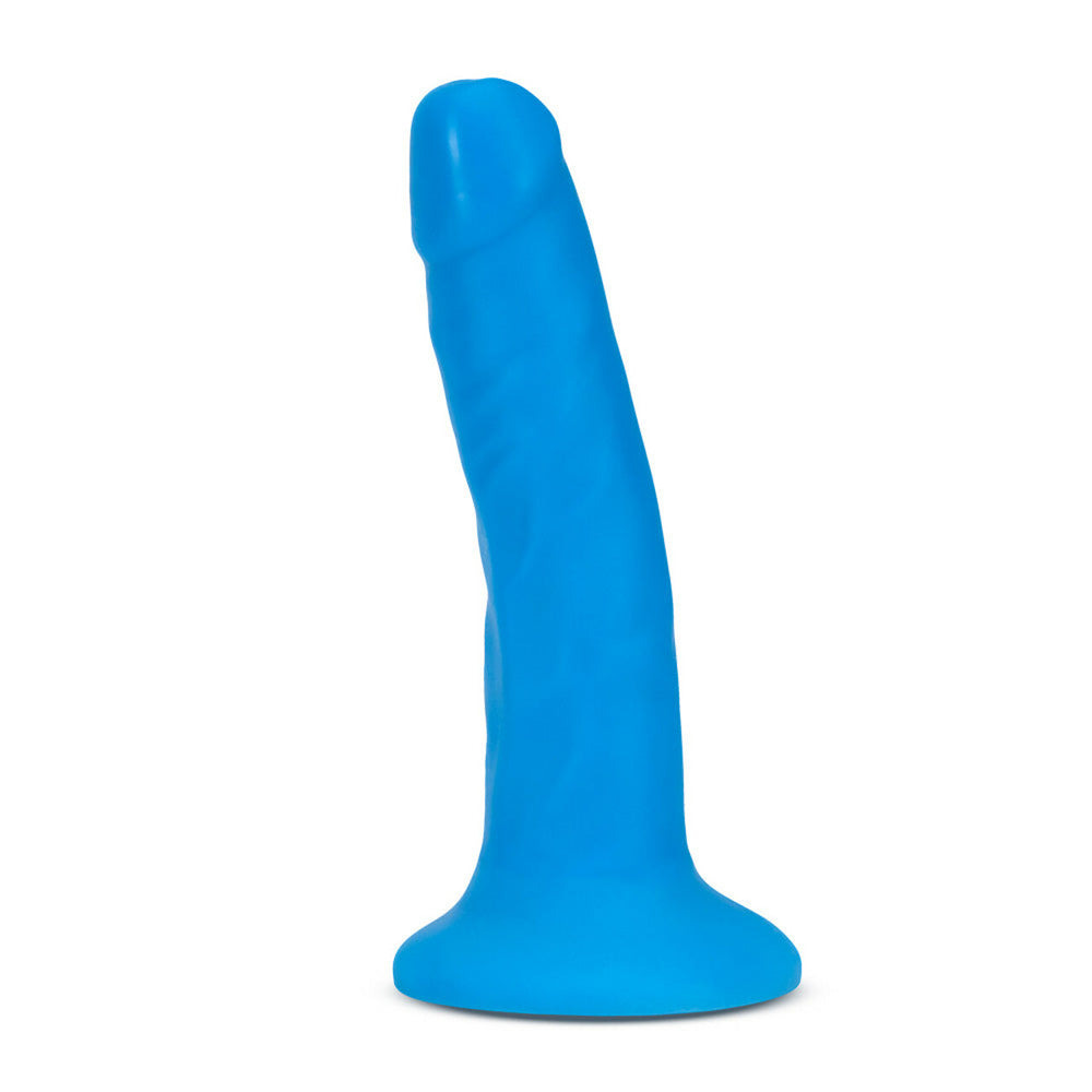 Neo Elite 6'' Silicone Dual Density Cock Neon Blue