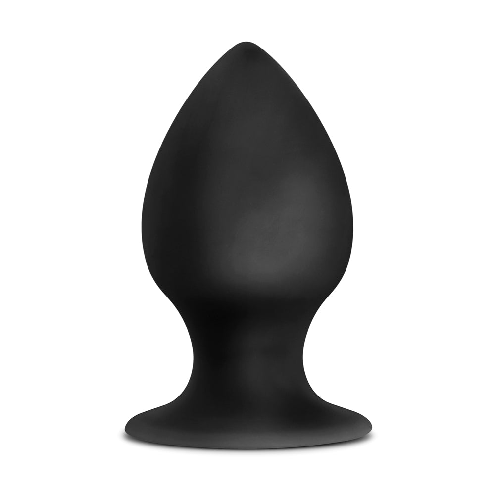 Anal Adventures Platinum Silicone Anal Stout Plug Large Black