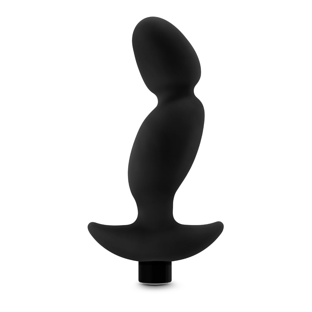 Anal Adventures Platinum Silicone Vibrating Prostate Massager 04 -Black