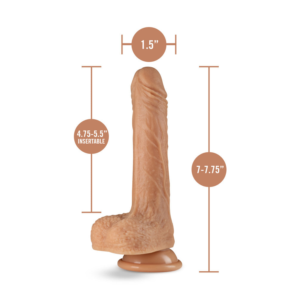 Dr. Skin Silicone Dr. Grey 7.75" Thrusting Dildo Vanilla