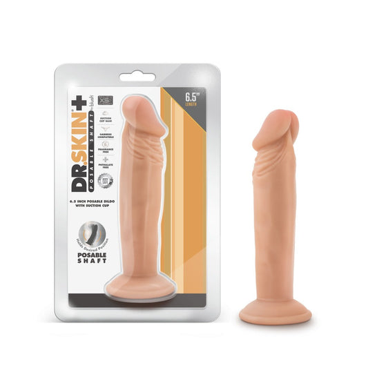 Dr. Skin Plus 6" Posable Dildo Vanilla