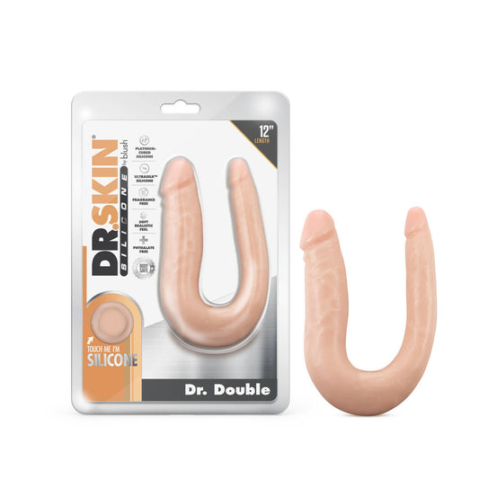 Dr. Skin Silicone Dr. Double 12" Double Dong Vanilla