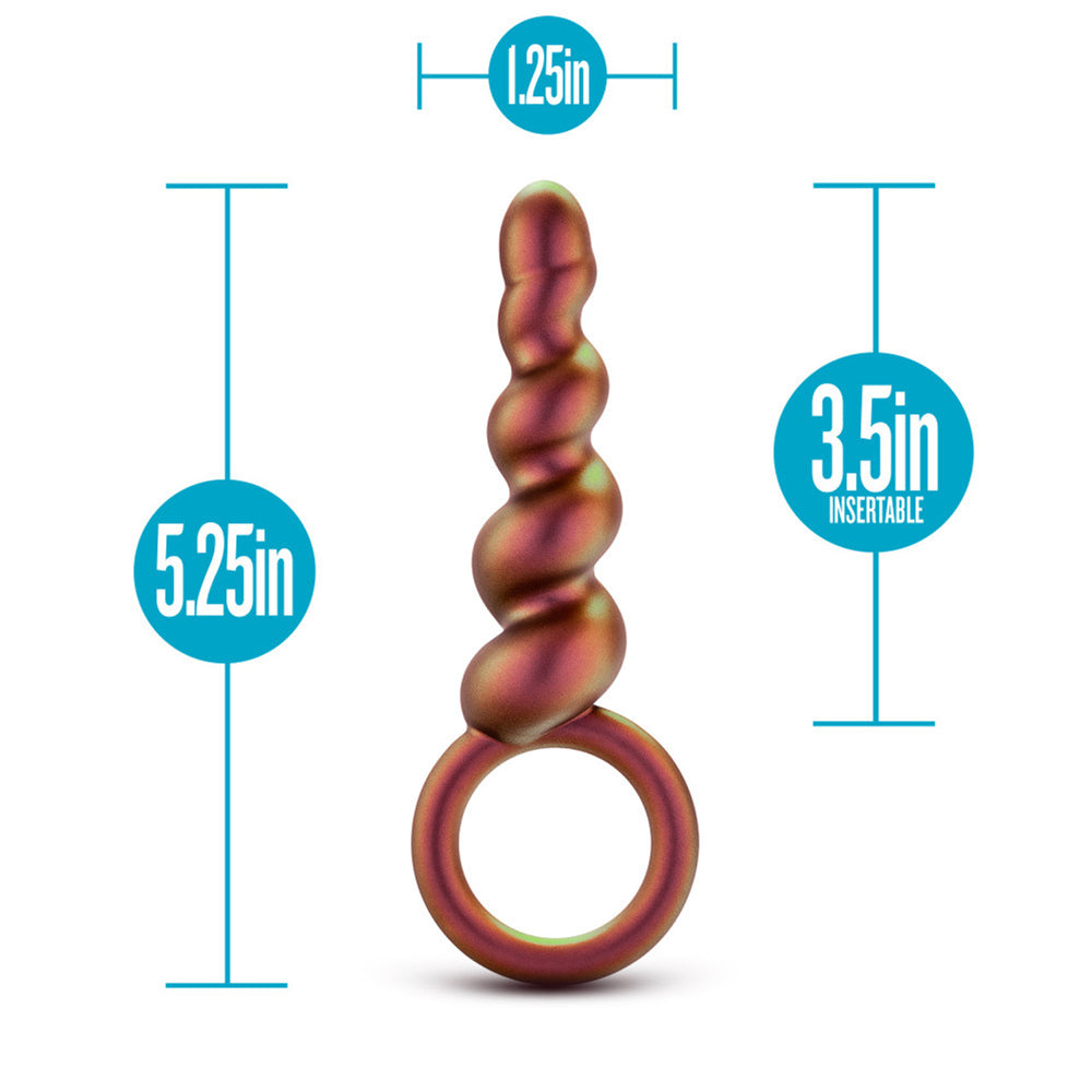 Anal Adventures Matrix Spiral Loop Plug Copper