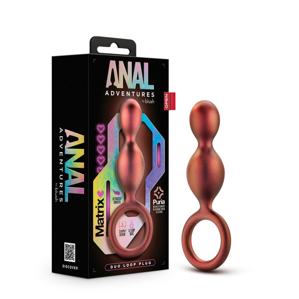 Anal Adventures Matrix Duo Loop Plug Copper