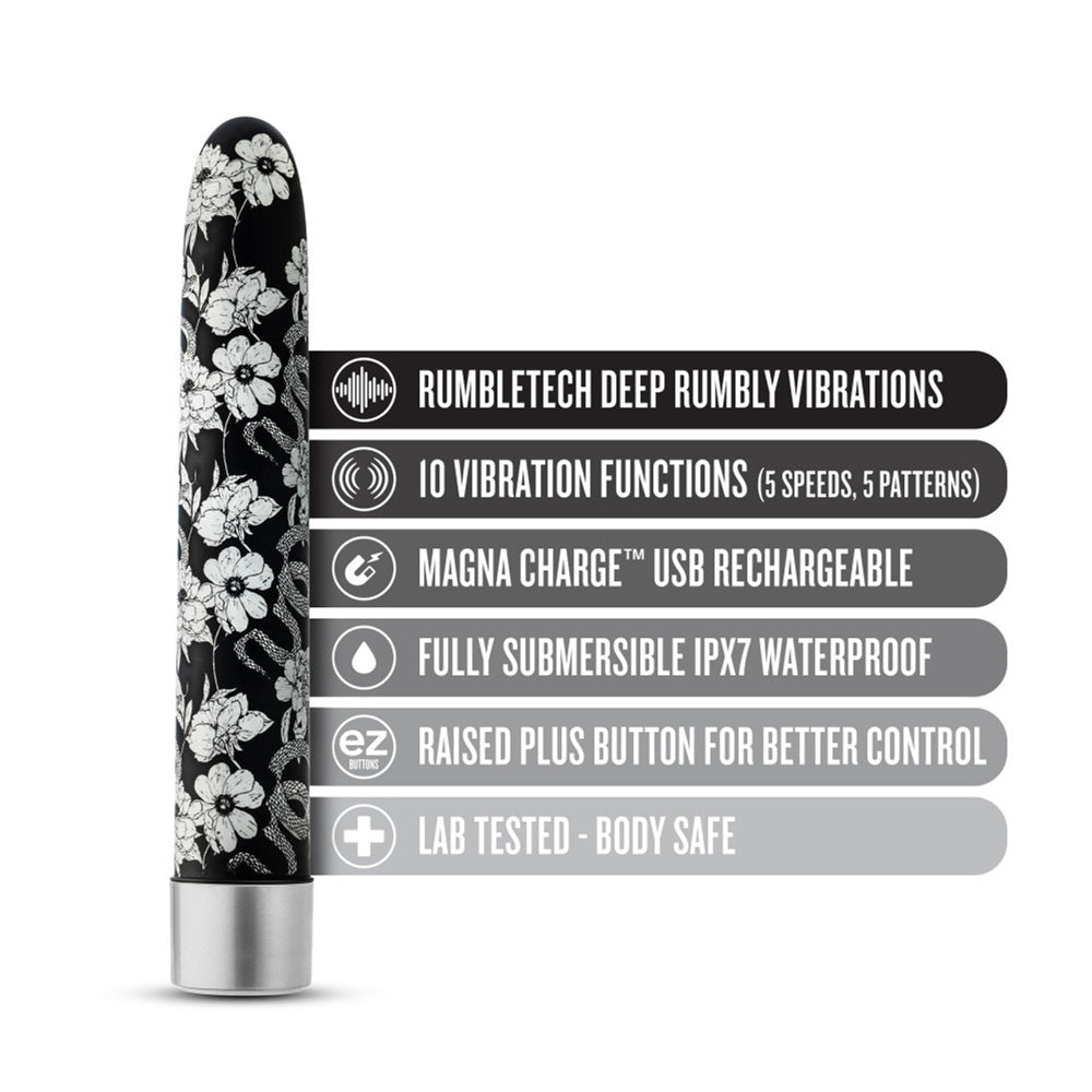 The Collection Eden 7" Rechargeable Vibe Black
