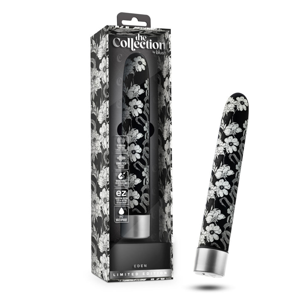 The Collection Eden 7" Rechargeable Vibe Black