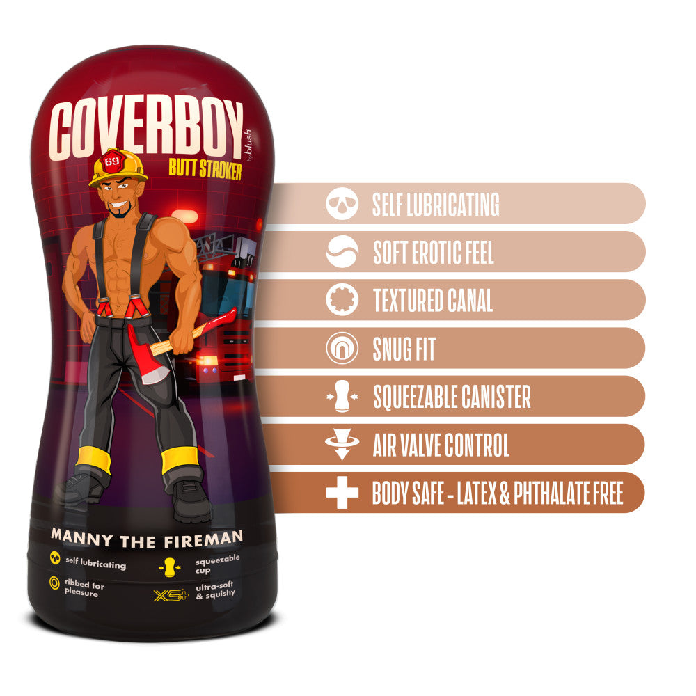 Coverboy Manny The Fireman Self Lubricating Stroker Tan