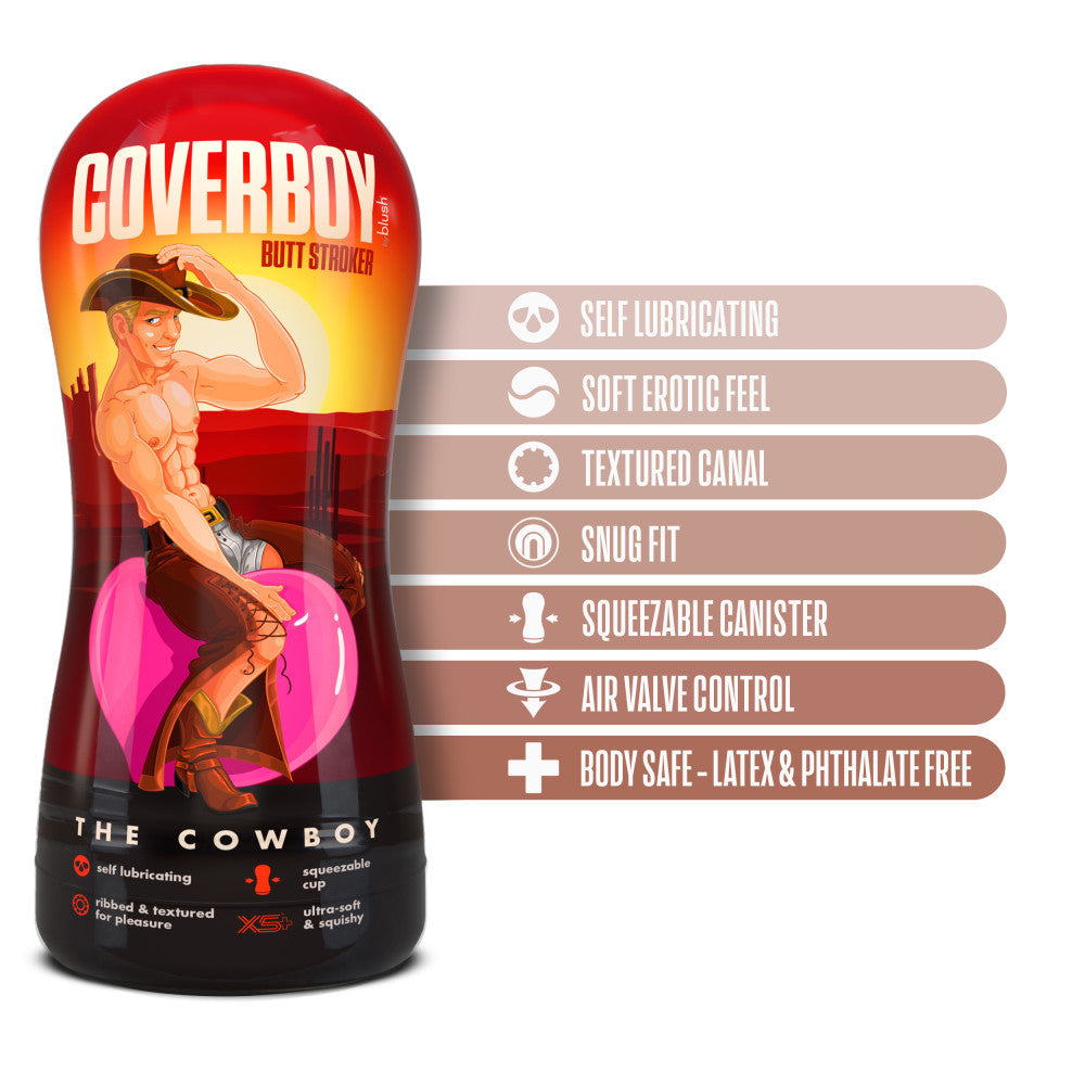 Coverboy Cowboy Self Lubricating Stroker Beige