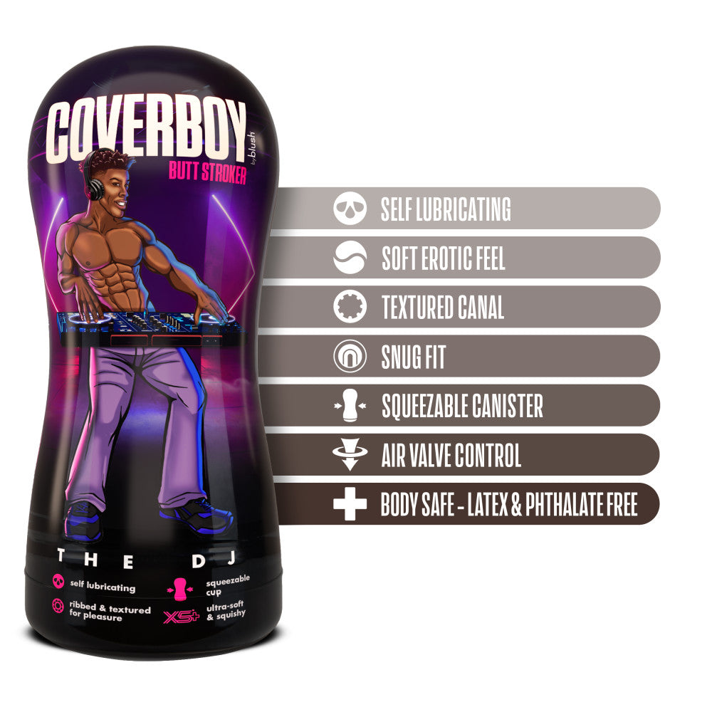 Coverboy The DJ Self Lubricating Stroker Brown