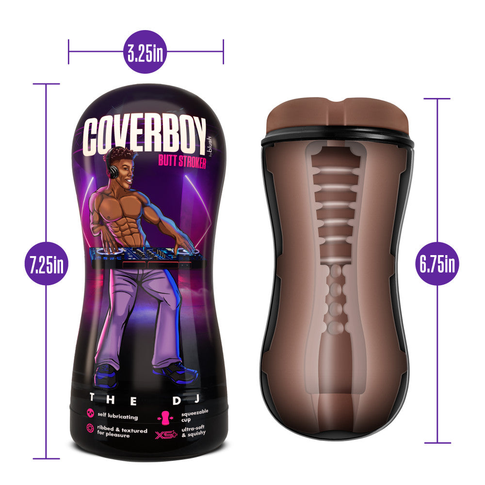 Coverboy The DJ Self Lubricating Stroker Brown