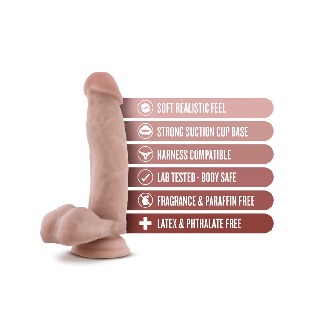Dr. Skin Dr. Mark 7" Dildo With Balls Beige