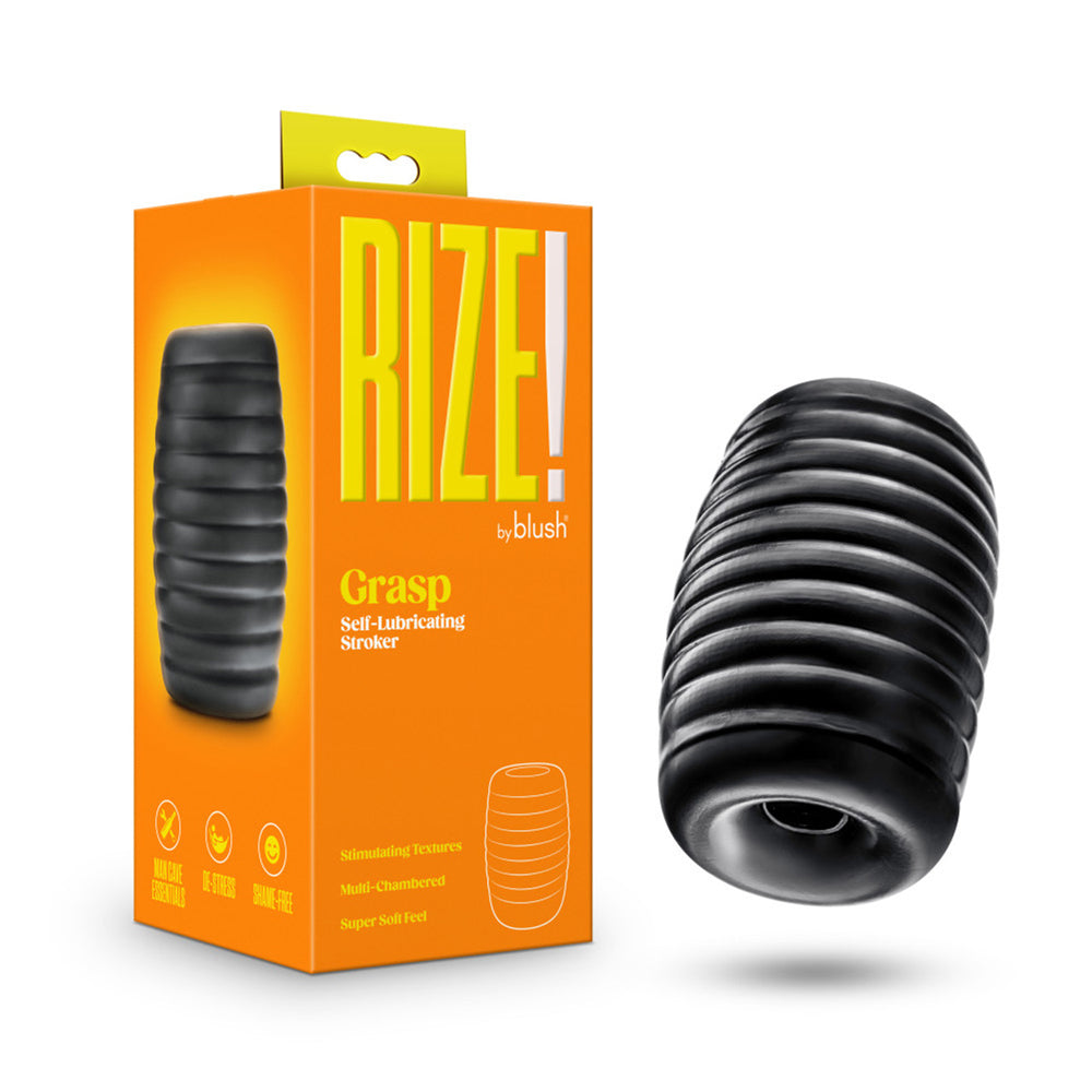 Rize Grasp Self-Lubricating Stroker Black