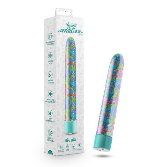 Limited Addiction Utopia 7" Rechargeable Vibe Aqua