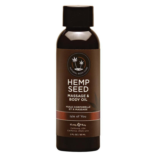 Earthly Body Hemp Seed Massage Oil-Isle Of You 2oz