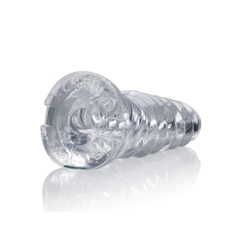 Screw'd Super Squish Corkscrew Jackoff Toy Clear