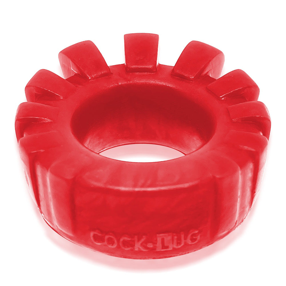 Cock-Lug Lugged Cockring Red