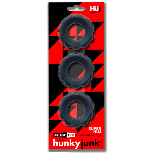 Super Huj 3-Pack Cockrings Tar Ice