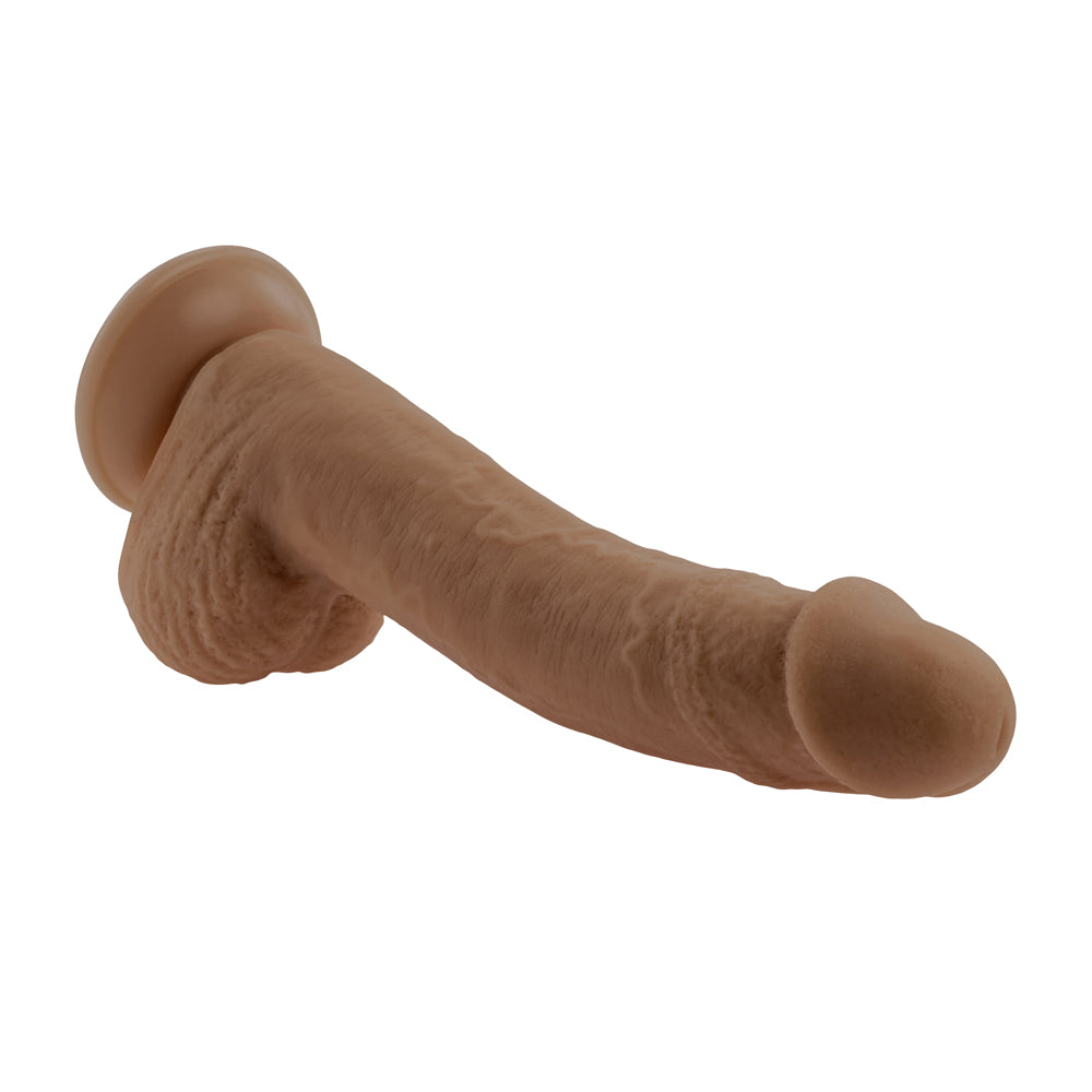 7" Natural Feel  Flexskin Dildo Dark