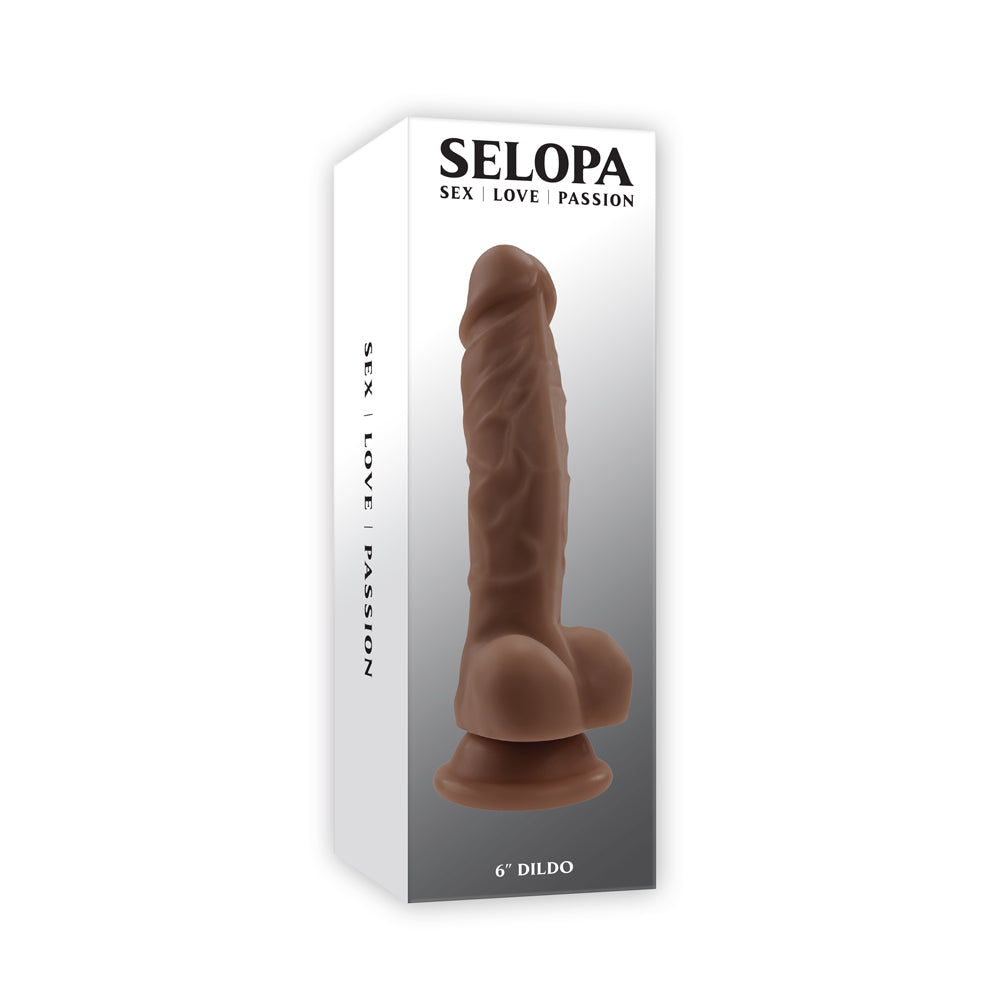 6" Pvc Dildo Dark